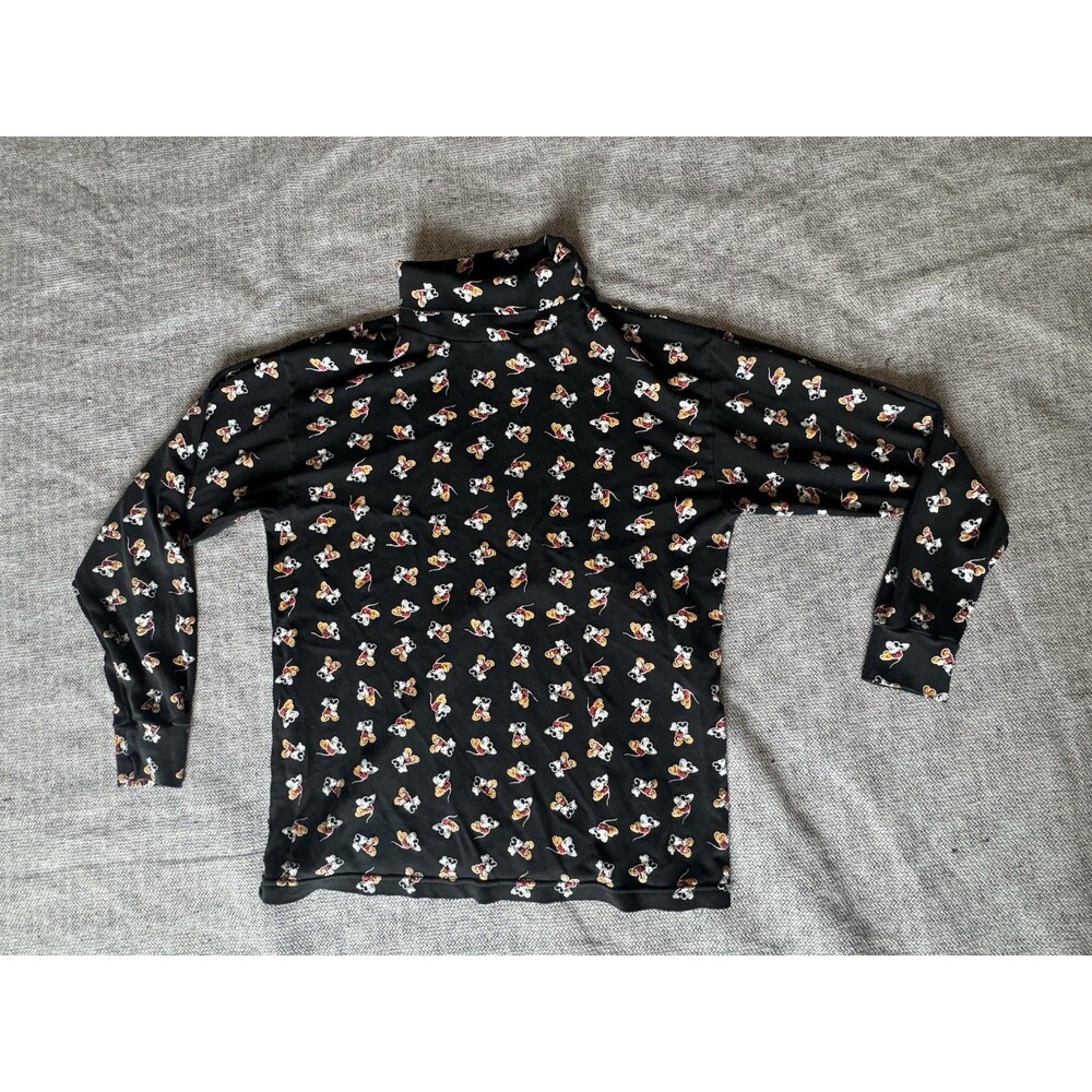 Vintage 90s Disney Mickey & Co. Mickey Mouse AOP Turtleneck Size Medium